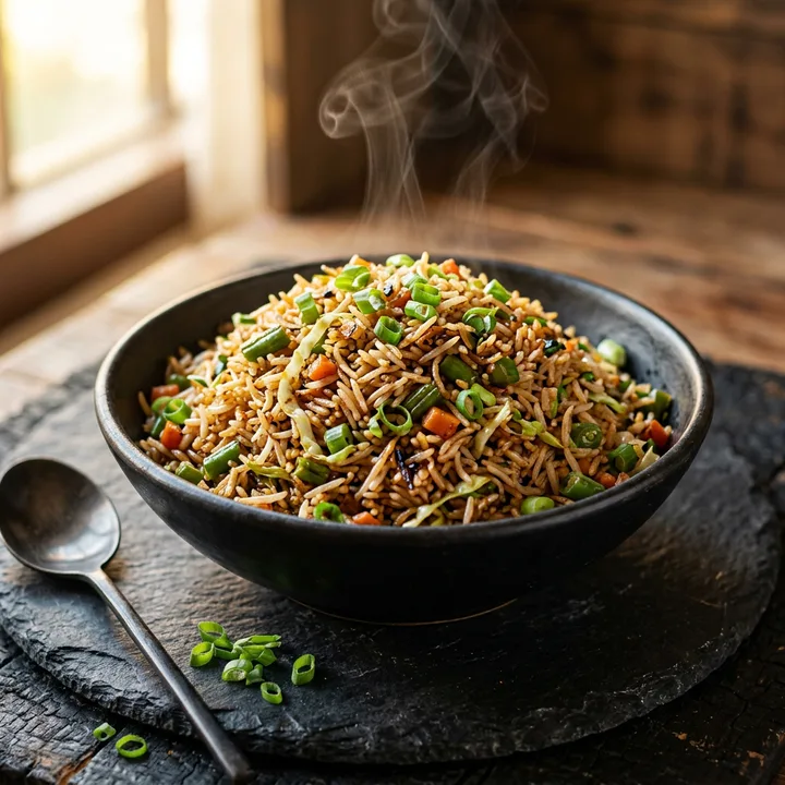 Classic Fried Rice, veg, with spring onion